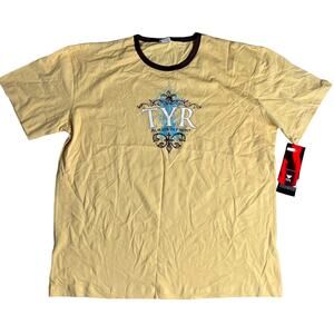 TYR Men's ALWAYS IN FRONT Tshirt Tee Short Sleeve - Gold - Size XXL - $40